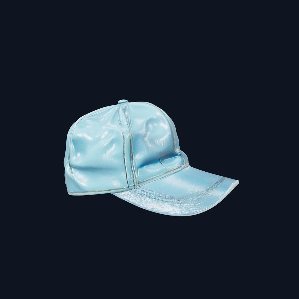 D Baseball Cap Model Pack with PBR Textures